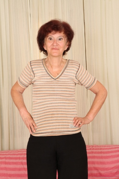 Naughty granny Marcelina gets herself a big black cock for interracial fun